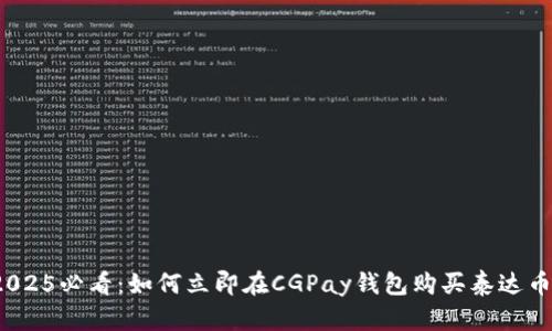 2025必看：如何立即在CGPay钱包购买泰达币？